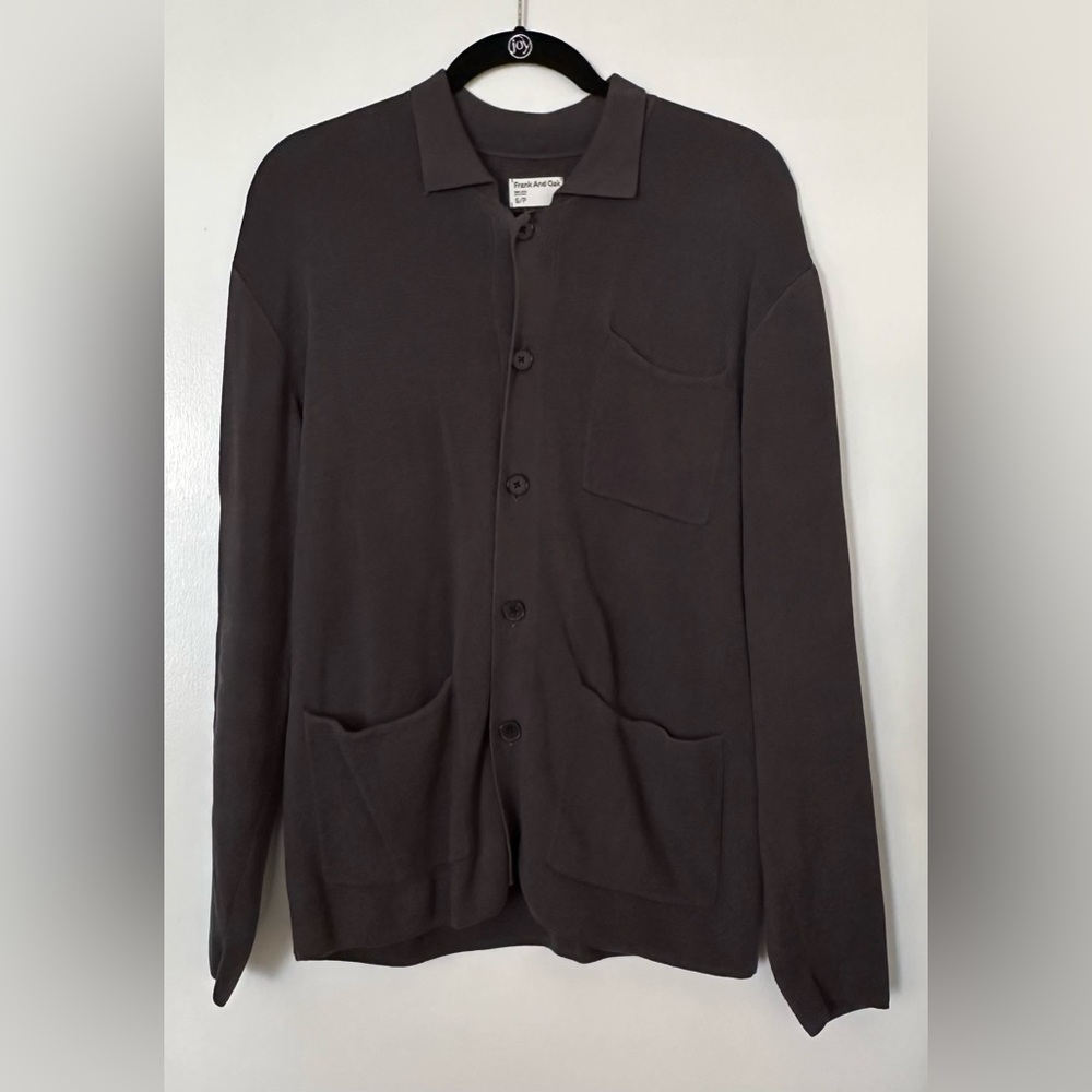 Frank and Oak dark gray cardigan